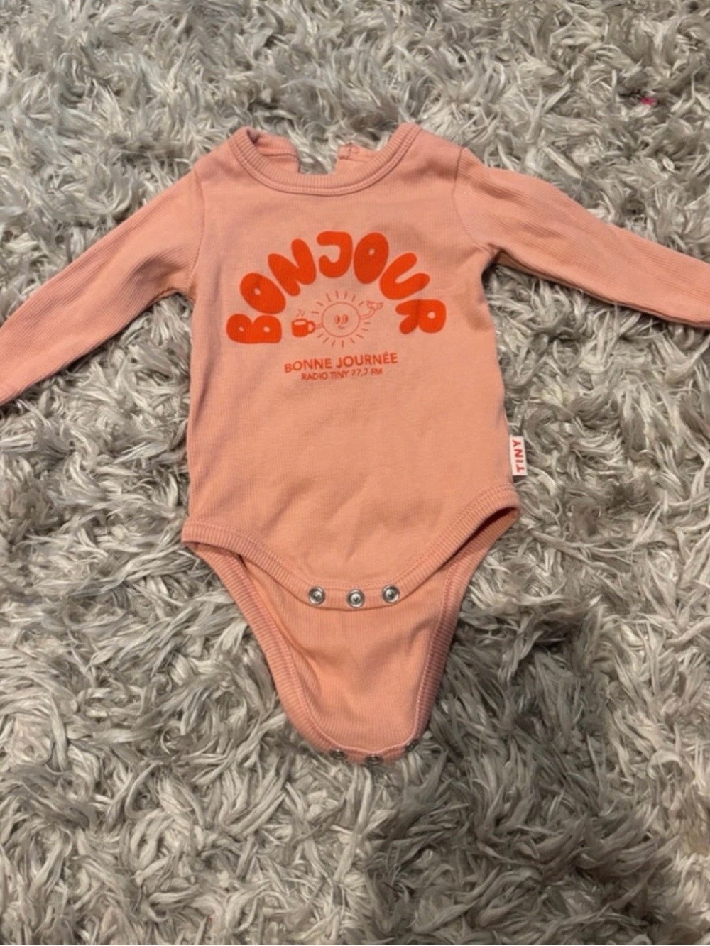 Tinycottons Long Sleeve
Bodysuit 3М Bonjour Graphic
